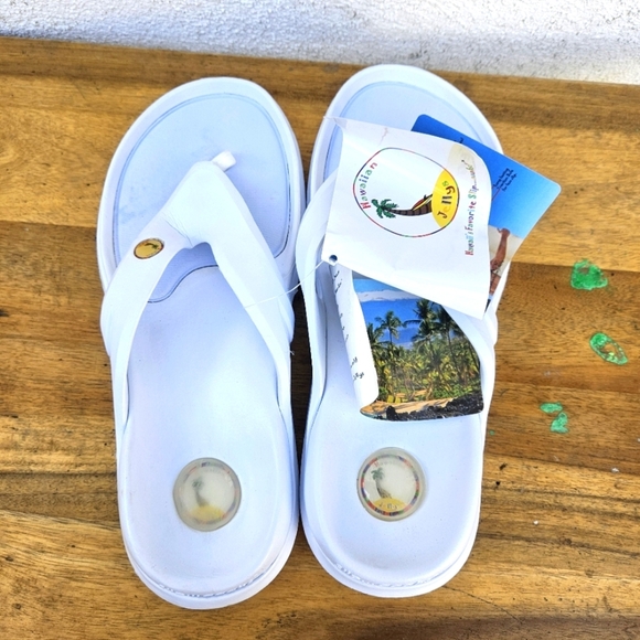 Hawaiian Jellys Ultra Comfort Kea Haú Unisex  Sandals Women's Size 10 - Picture 6 of 13